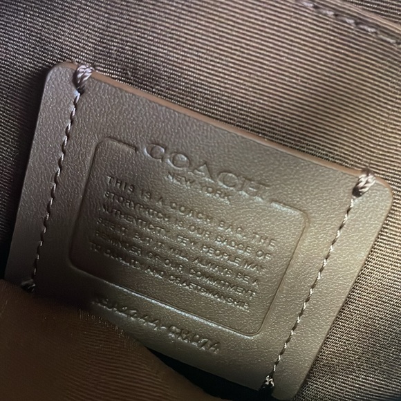 COACH Hudson Gender Neutral Canvas and Pebble Leather Small Front/Back Pack - Picture 5 of 16